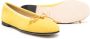 Prosperine Kids 10mm bow-detail suede ballerinas Yellow - Thumbnail 2
