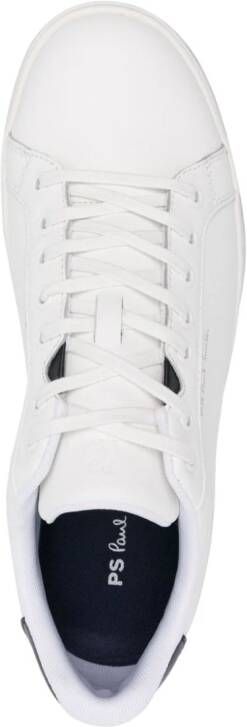 PS Paul Smith Albany zebra-print leather sneakers White