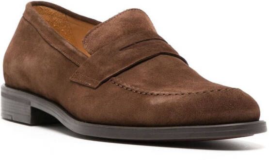PS Paul Smith almond-toe loafers Brown