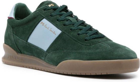 PS Paul Smith Dover panelled suede sneakers Green
