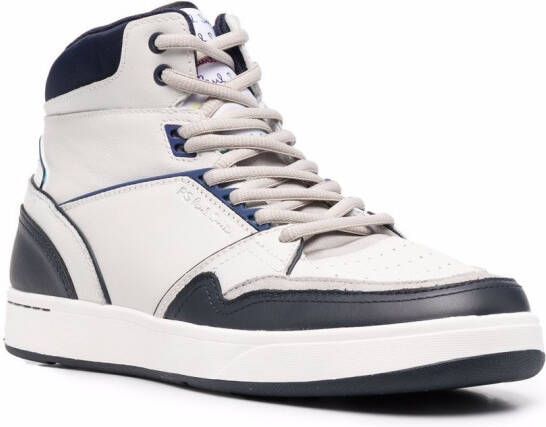 PS Paul Smith embossed-logo hi-top sneakers Grey