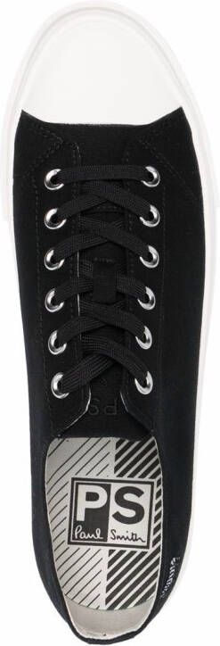PS Paul Smith embroidered-zebra low top sneakers Black