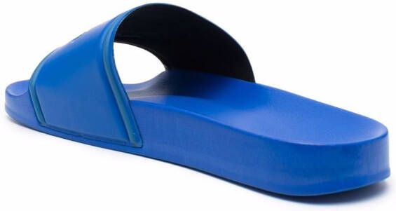PS Paul Smith logo embossed slides Blue