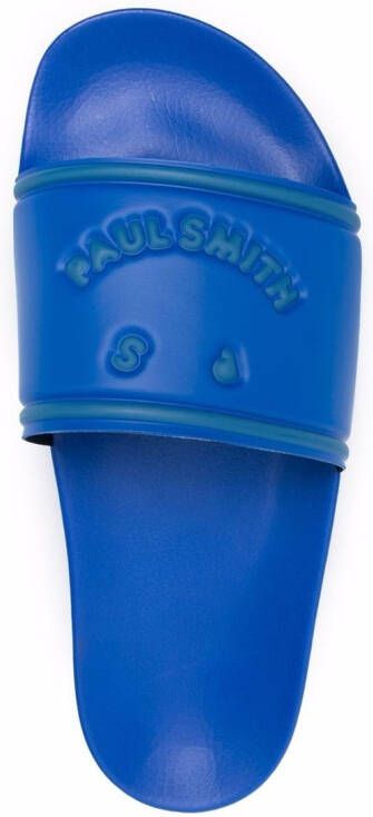 PS Paul Smith logo embossed slides Blue