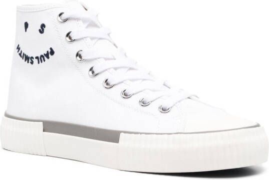 PS Paul Smith logo-embroidered high-top sneakers White