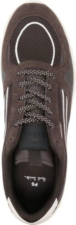 PS Paul Smith logo-patch suede sneakers Brown