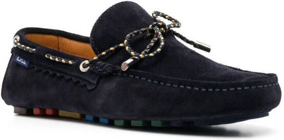 PS Paul Smith rope-detail suede loafers Blue