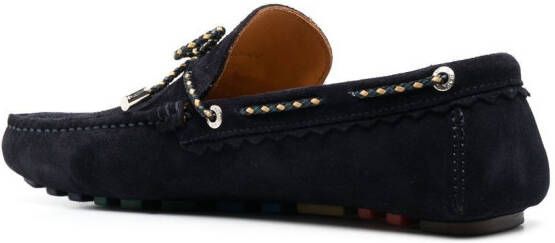 PS Paul Smith rope-detail suede loafers Blue