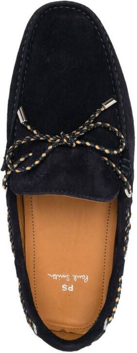 PS Paul Smith rope-detail suede loafers Blue