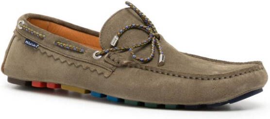 PS Paul Smith Springfield suede boat shoes Green