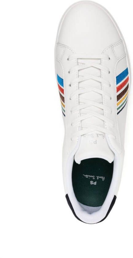 PS Paul Smith stripe-detail lace-up sneakers White