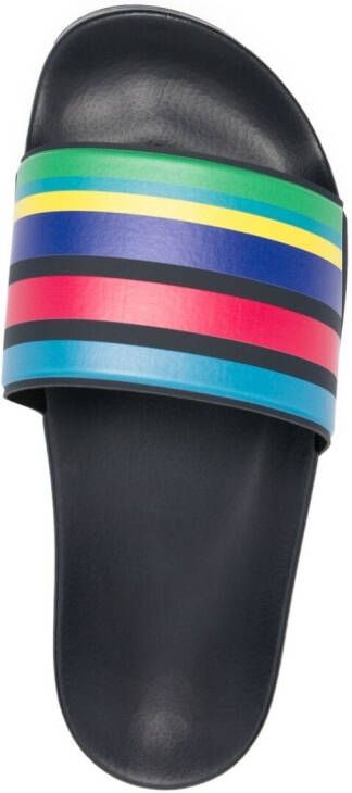 PS Paul Smith striped sliders Blue