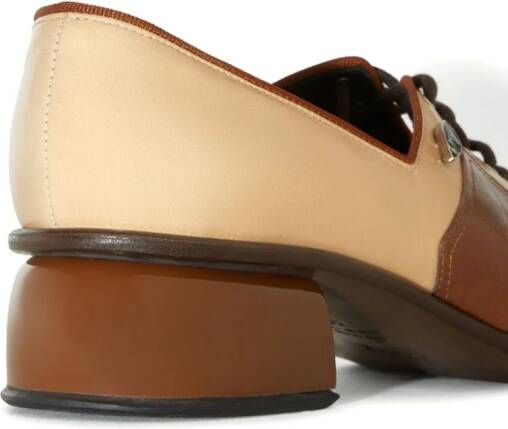 PUCCI Deby panelled leather loafers Neutrals