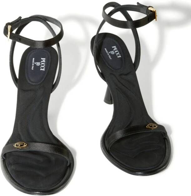 PUCCI Emilio 80mm leather sandals Black
