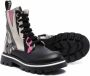 PUCCI Junior abstract-print leather boots Black - Thumbnail 2