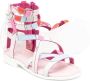 PUCCI Junior graphic-print strappy sandals Pink - Thumbnail 2