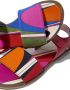 PUCCI Junior Onde-print satin-finish sandals Red - Thumbnail 2