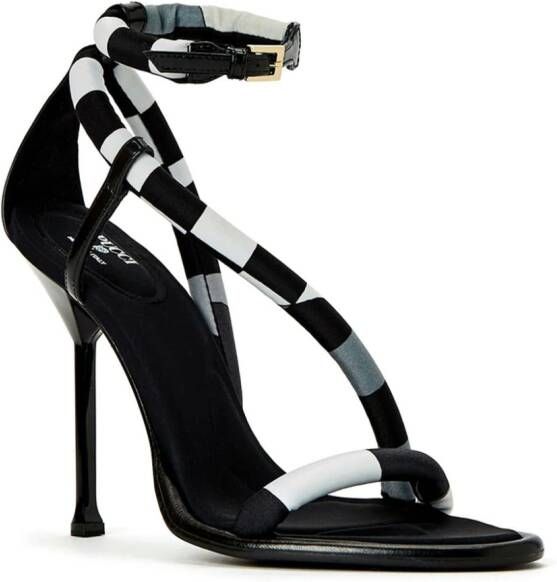 PUCCI Lee Giardino-print 110mm sandals Black