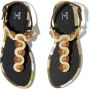 PUCCI Onde leather sandals Brown - Thumbnail 4