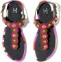 PUCCI Onde leather sandals Pink - Thumbnail 4