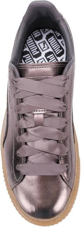 PUMA Basket metallic sneakers Silver