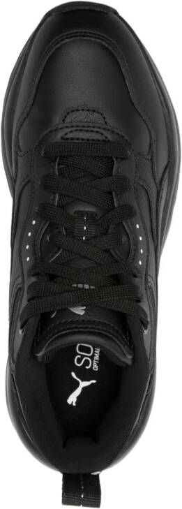 PUMA Cilia Wedge faux-leather sneakers Black