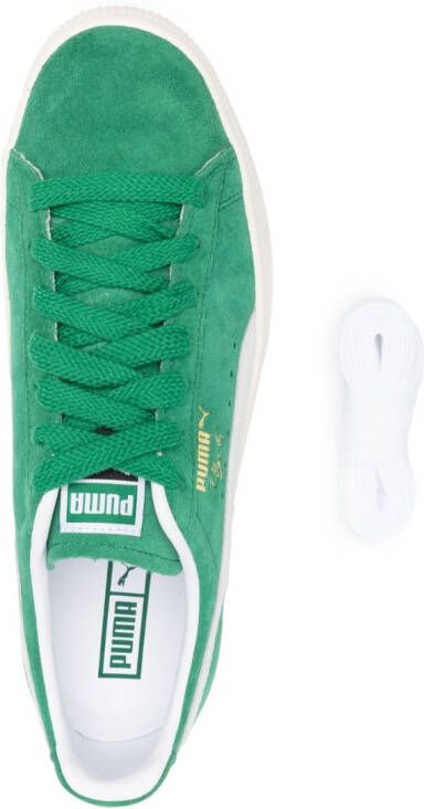 PUMA Clyde low-top suede sneakers Green