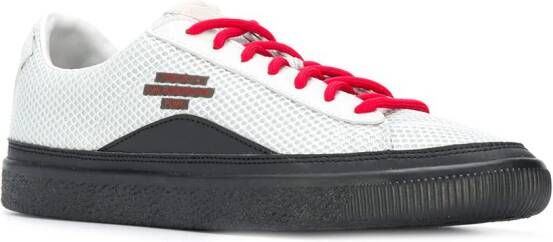 PUMA contrast lace-up sneakers Grey