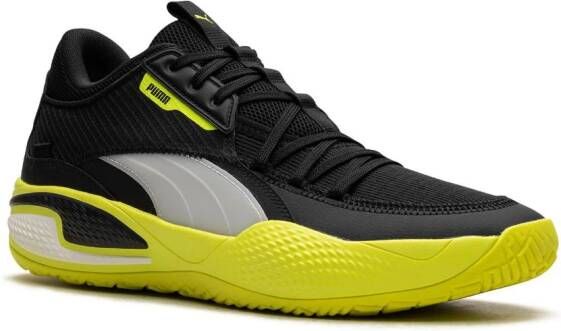 PUMA Court Rider "Black Yellow Alert" sneakers