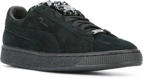 PUMA embellished lace-up sneakers Black