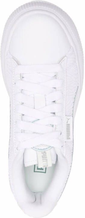PUMA logo-patch low-top sneakers White