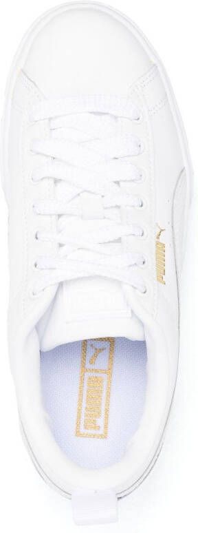 PUMA low-top chunky leather sneakers White