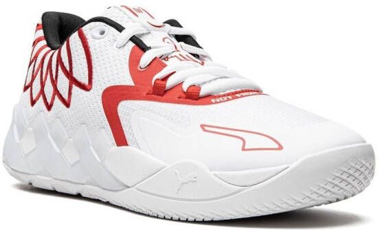 PUMA MB.01 Low "Bright Red" sneakers White