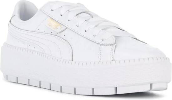 PUMA platform trace ostrich sneakers White