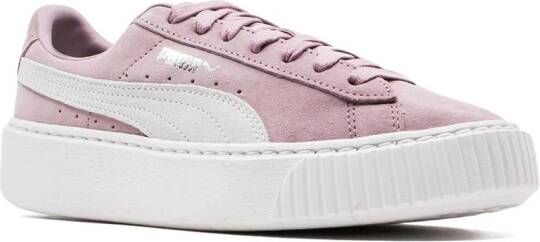 PUMA suede platform sneakers Pink