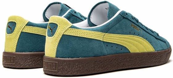 PUMA Suede VTG "Blue Coral Yellow Alert" sneakers