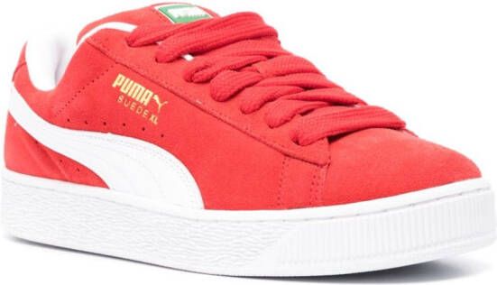 PUMA Suede XL logo-print sneakers Red
