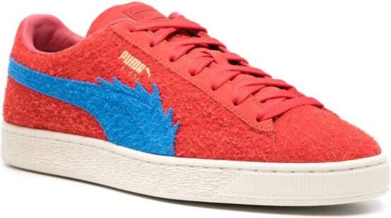 PUMA x One Piece Buggy suede sneakers Red
