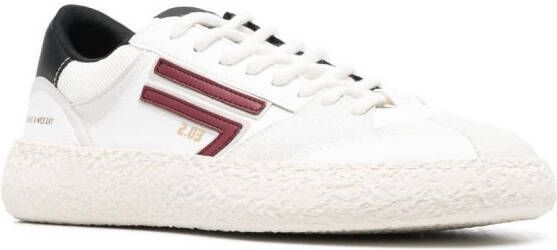 Puraai logo-patch panelled sneakers White