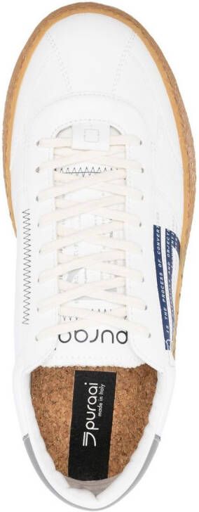 Puraai logo-print low-top sneakers White