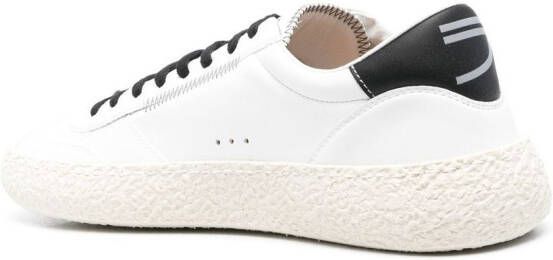 Puraai low-top panelled sneakers White