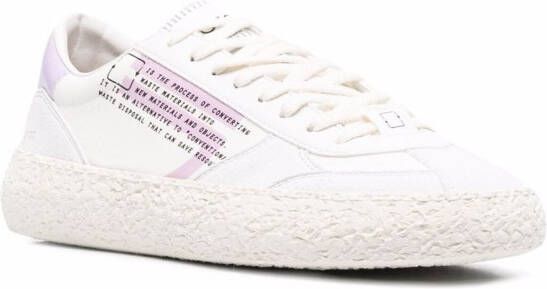 Puraai slogan-print low top sneakers White