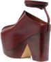 QUIRA 150mm platform ankle-strap clogs Red - Thumbnail 3