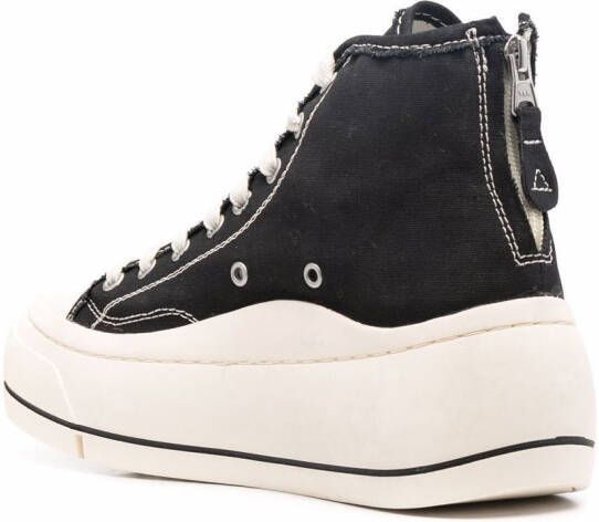 R13 Kurt high-top platform sneakers Black
