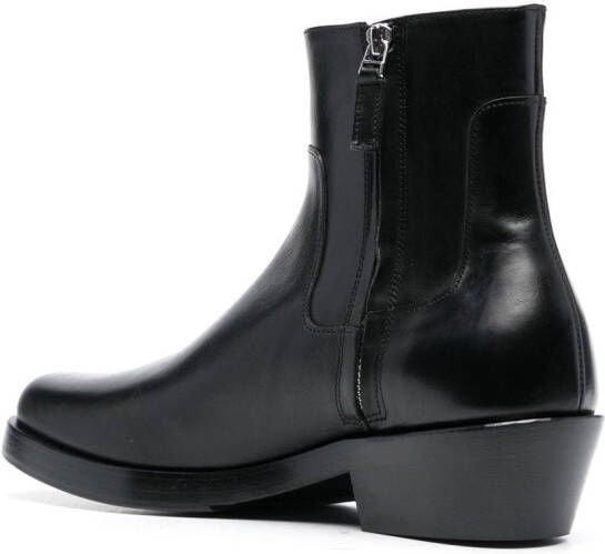 Raf Simons 45mm block-heel ankle boots Black