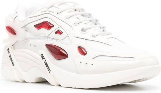 Raf Simons Antei panelled leather sneakers White