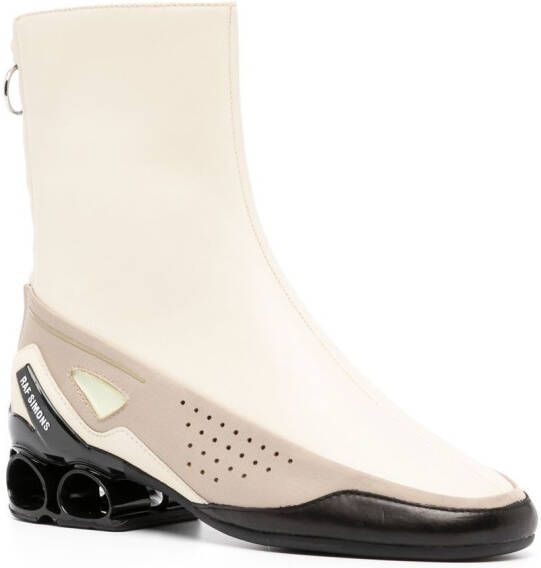 Raf Simons colour-block 45mm ankle boots White