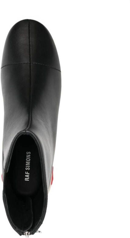 Raf Simons contrasting-heel detail 45mm boots Black