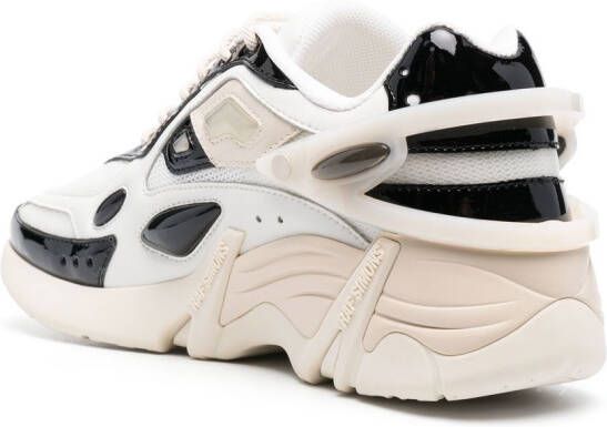 Raf Simons multi-panel lace-up sneakers White
