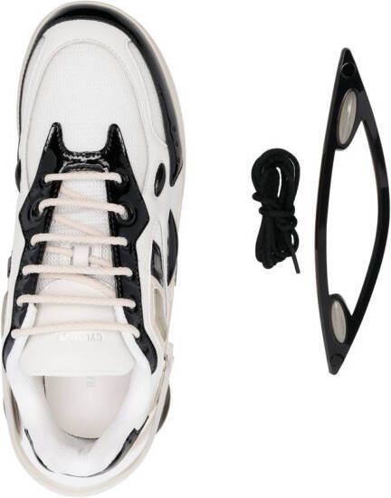 Raf Simons multi-panel lace-up sneakers White